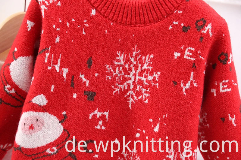 Winterpullover Baby Kleidung Dicke gestreifte Weihnachtsmode Babypullover